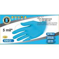 34600 Disposable Gloves, Small, Nitrile, 5-mil, Powder-Free, Blue Consource