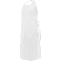 Tablier CoverMe avec encolure d&eacute;coup&eacute;e, Polyur&eacute;thane, 45" lo x 35" la, Blanc Consource