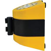 HAZLOK Safety Barrier System, Plastic, Magnetic Mount, 30', Black and Yellow Tape Consource