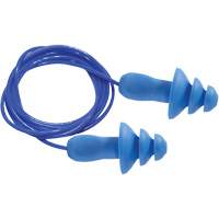 SEALTEC TipGrip Blue 100% Metal Detectable Reusable Earplugs, Corded, One-Size, Bulk - Box, 26 dB NRR dB Consource