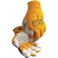 Caiman&reg; Premium TIG/MIG Welder's Gloves with Hook & Loop Closure, Split Cowhide, Size Medium Consource