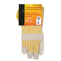 Standard-Duty Dry-Palm Fitters Gloves, Large, Grain Cowhide Palm, Cotton Inner Lining Consource