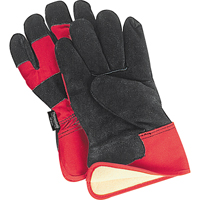 Superior Warmth Winter-Lined Fitters Gloves, Large, Split Cowhide Palm, Thinsulate Inner Lining Consource