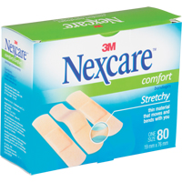 Nexcare Comfort Strips, Rectangular/Square, 3", Fabric, Sterile Consource
