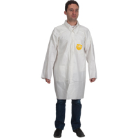 ProShield&reg; 60 Lab Coat, Microporous/Polypropylene, White, Medium Consource