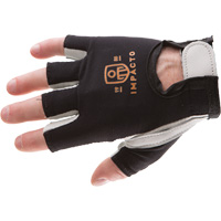 Anti-Impact Left-Hand Glove, X-Small, Goatskin/Split Leather Palm, Hook & Loop Cuff Consource