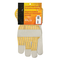 Gants d'ajusteur doubl&eacute;s pour l'hiver &agrave; paume renforc&eacute;e, Grand, Paume en Cuir fleur de vache, Doublure en Molleton de coton Consource