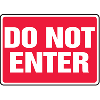 Enseigne  Do Not Enter , 7" x 10", Vinyle, Anglais Consource