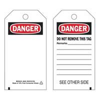 &eacute;tiquettes de s&eacute;curit&eacute; auto-plastifiantes, Polyester, 3" la x 5-3/4" h, Anglais Consource