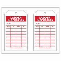 Inspection Record Tags, Polyester, 4" W x 7" H, English Consource