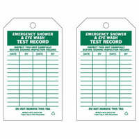 Test Record Inspection Tags, Paper, 4" W x 7" H, English Consource