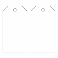 Blank Accident Prevention Tags, Metal, 3" W x 5-3/4" H Consource