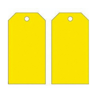 Blank Accident Prevention Tags, Metal, 3" W x 5-3/4" H Consource