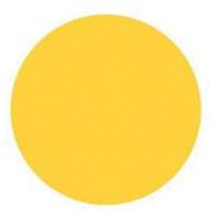 &eacute;tiquettes rondes inscriptibles, Cercle, 1,5" lo x 1,5" la, Jaune Consource