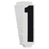 Quick-Align&reg; Individual Gothic Number and Letter Labels, 1, 4" H, Black Consource