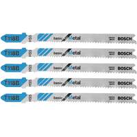 Jig Saw Blades Basic for Metal, High Speed Steel, T-Shank, 3-5/8" L Consource