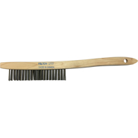 Brosses de nettoyage &agrave; manche recourb&eacute;, Acier, 4 x 19 rangs de fils, Longueur 14" Consource
