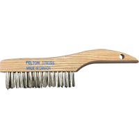 Brosses de nettoyage &agrave; manche en patin, Acier inoxydable, 4 x 16 rangs de fils, Longueur 10" Consource