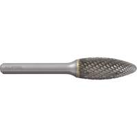 Fraise au carbure en forme de flamme ALLSTEEL, SH-5, 1/2" dia., 1/4" Tige, 1-1/4" Prof. de la coupe Consource