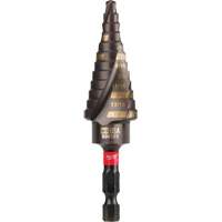 #4 Shockwave Impact Duty Step Drill Bit, 3/16" - 7/8" , 1/16" Increments, Titanium Consource