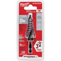 #8 Shockwave Impact Duty Step Drill Bit, 1/2" - 1" , 1/16" Increments, Titanium Consource