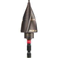 #9 Shockwave Impact Duty Step Drill Bit, 7/8" - 1-1/8" , 1/4" Increments, Titanium Consource