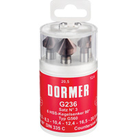 90° Countersink Set, 6 Pieces Consource