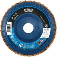 Disque &agrave; lamelles Twin Flap, 4-1/2" x 7/8", Type 27, Grain 40, C&eacute;ramique/Alumine de zirconium Consource
