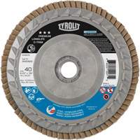 Disque &agrave; lamelles Long Life C-Trim, 4-1/2" x 5/8"-11, Type 27, Grain 40, Alumine de zirconium Consource
