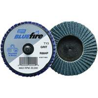 BlueFire&reg; R884P Mini Flap Disc, 2" x Type 27, 40 Grit, Zirconia Alumina Consource