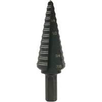 Multi-Hole Step Bit, 3/16"/4.8 mm - 7/8"/#4/22.2 mm  Consource