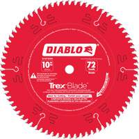 Lame de scie &agrave; d&eacute;couper Trex Blade, 10", 72 dents, Pour Plastique/Plastique Consource
