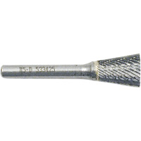 Inverted Cone Shape Burr, 3/8" Dia., 1/4" Shank, 3/8" Depth of Cut Consource