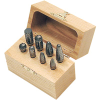 CBK-8 Carbide Bur Set in Wooden Box, 8 Pieces Consource
