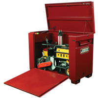 High-Capacity Drop-Front Chest, 60" x 31" x 45", Steel, Red Consource
