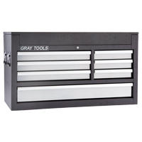 Top Chest - 7 Drawers, 41-1/2" W, 7 Drawers, Black Consource