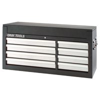 Top Chest - 8 Drawers, 41-1/2" W, 8 Drawers, Black Consource