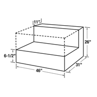 Steel Fuel Transfer Tank, Steel, 85 gal. Capacity, Black Consource
