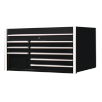 RX Series Tool Chest, 41" W, 8 Drawers, Black Consource