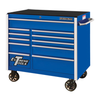 RX Series Rolling Tool Cabinet, 11 Drawers, 41-1/2" W x 25-1/2" D x 40-1/2" H, Blue Consource