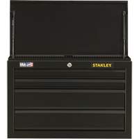 100 Series Tool Chest, 26" W, 4 Drawers, Black Consource