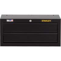 100 Series Middle Tool Chest, 26" W, 2 Drawers, Black Consource