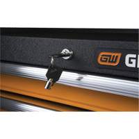 GSX Series Tool Chest, 26" W, 4 Drawers, Black/Orange Consource
