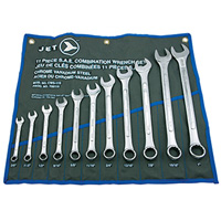 11-Piece SAE Raised Panel Combination Wrench Set, Combination, 11 Pieces, Imperial Consource