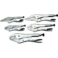 LPS-5 Super Heavy-Duty Locking Pliers Se, 5 Pieces Consource