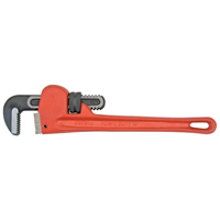 Pipe Wrench, 1-1/2" Jaw Capacity, 10" Long, Powder Coated Finish Consource