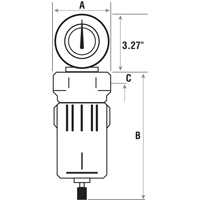 Compressed Air Filters, Modular, 3/4" NPT, Automatic Drain Consource