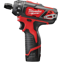 M12 Hex 2-Speed Screwdriver Kit, 1/4", 12 V, 275 in-lbs Max. Torque, Lithium-Ion Battery Consource