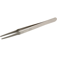 Tweezers - Flat Round Tips, Straight - 4.75" (120 mm) Consource