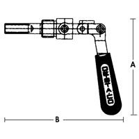 Straight Line Clamps - 601 Series, 5/8" (15.875 mm) Capacity, 100 lbs. Clamping Force Consource